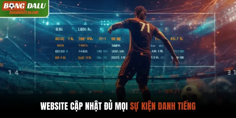 Website cập nhật đủ mọi sự kiện danh tiếng